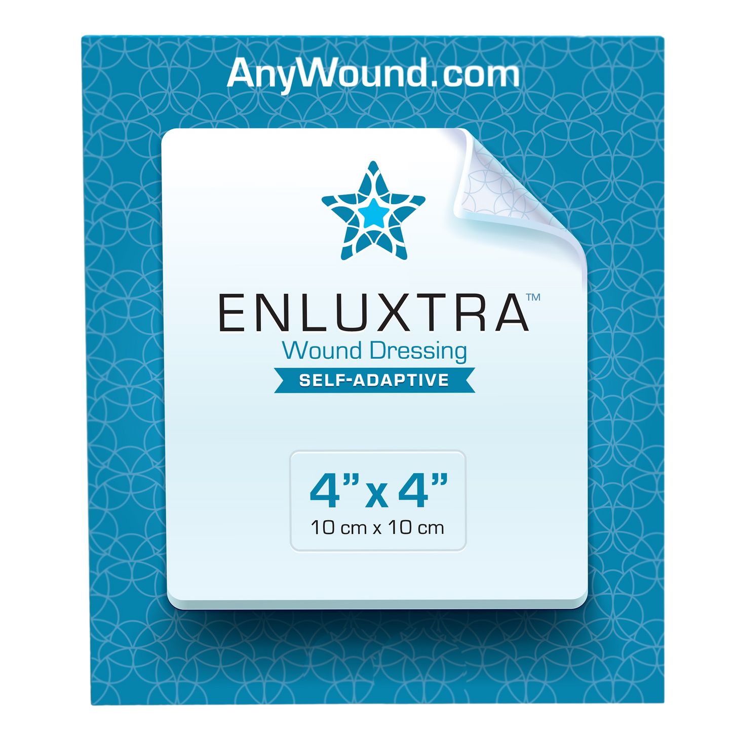 ENLUXTRA 4"x4" Self-Adaptive Wound Dressing (Box of 10)